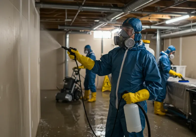 Basement Sanitization and Antimicrobial Treatment process in Wautoma, WI